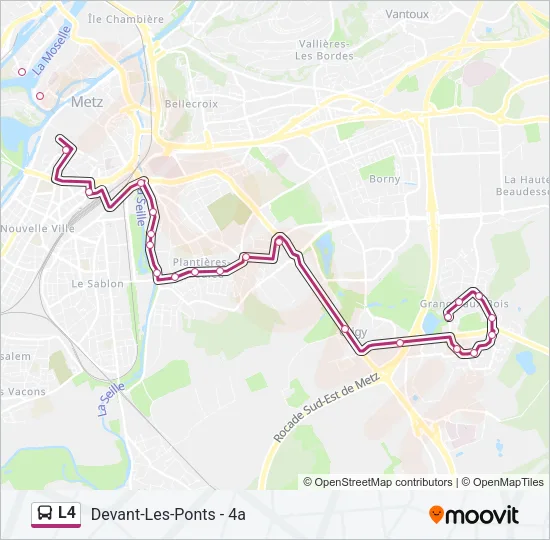L4 Bus Line Map