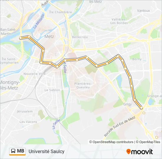 MB Bus Line Map