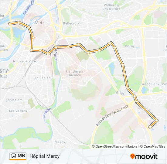 MB Bus Line Map