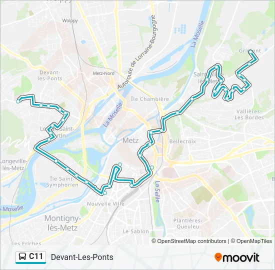 C11 Bus Line Map