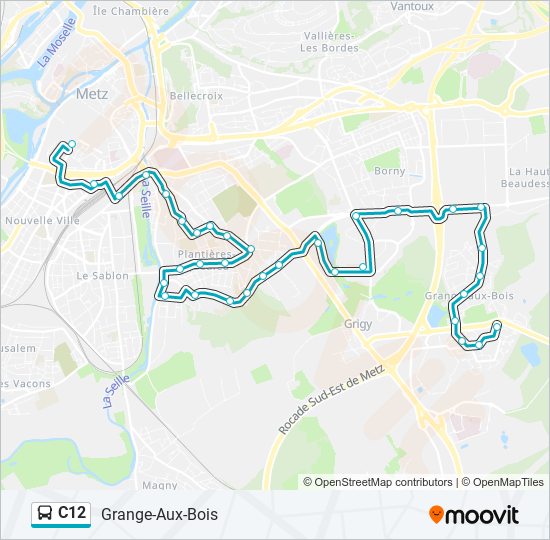 C12 bus Line Map