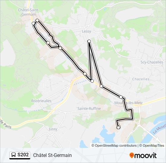 S202 bus Line Map