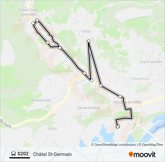 S202 Bus Line Map