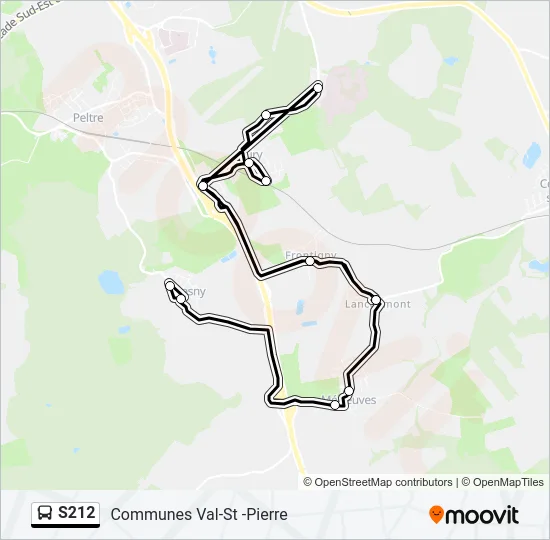 S212 Bus Line Map