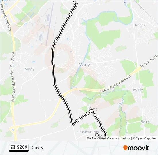 S289 Bus Line Map