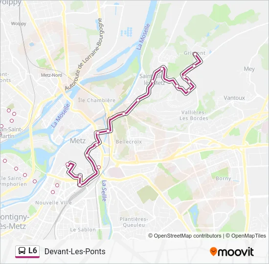 L6 Bus Line Map