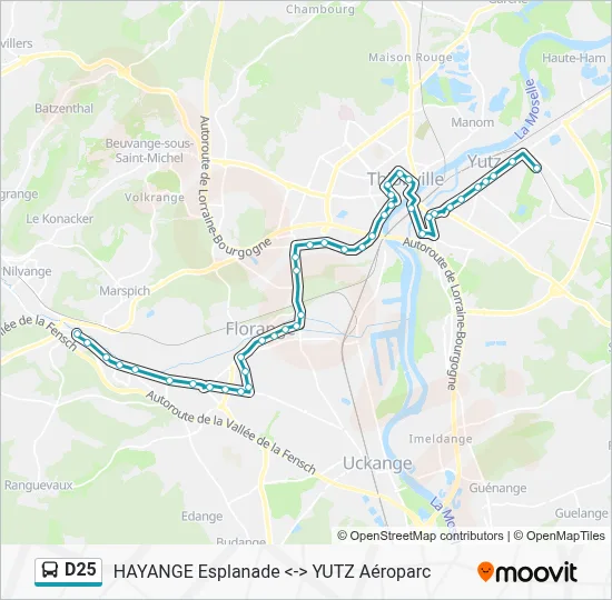D25 Route: Schedules, Stops & Maps - Aéroparc (Updated)