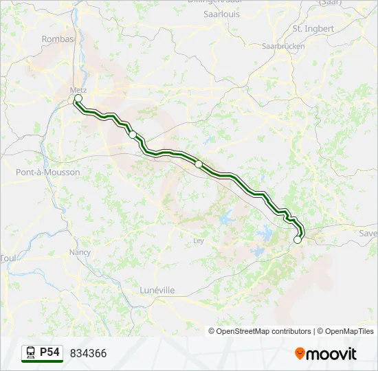 P54 Train Line Map