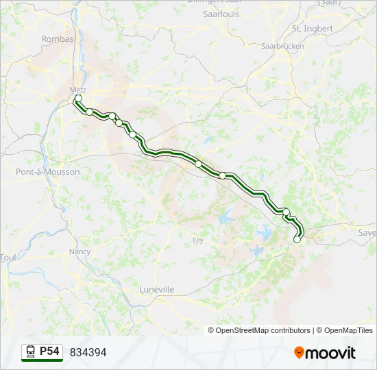 P54 Train Line Map