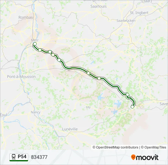 P54 Train Line Map