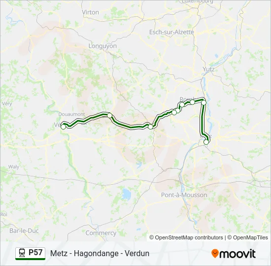 P57 Train Line Map