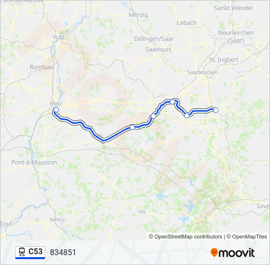 C53 Train Line Map