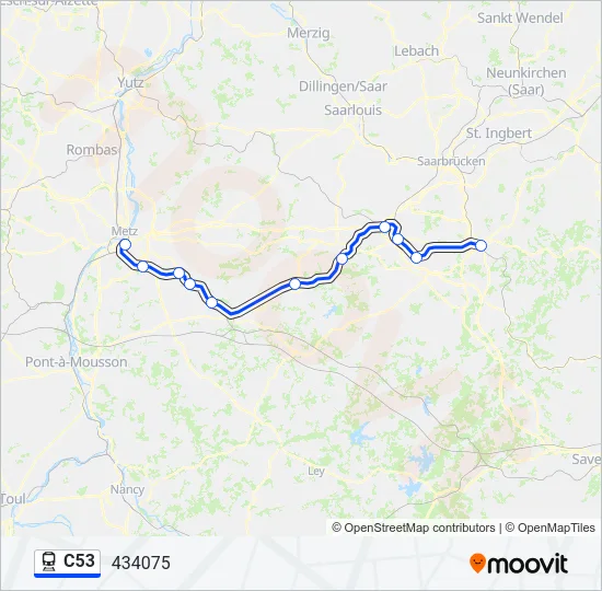 C53 Train Line Map