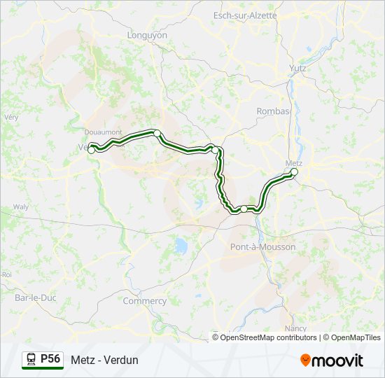 Mapa de P56 de tren