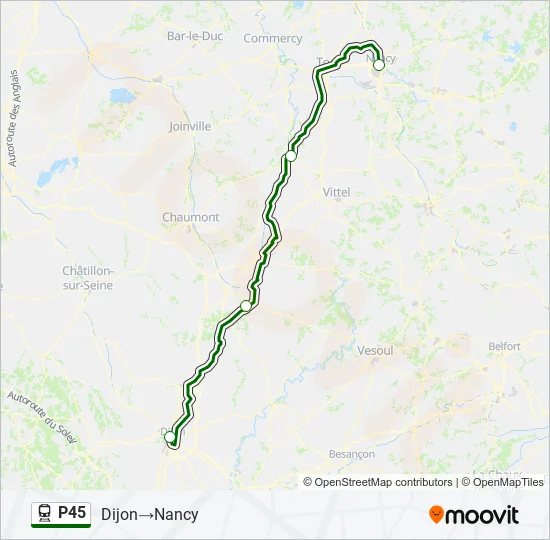 P45 Train Line Map