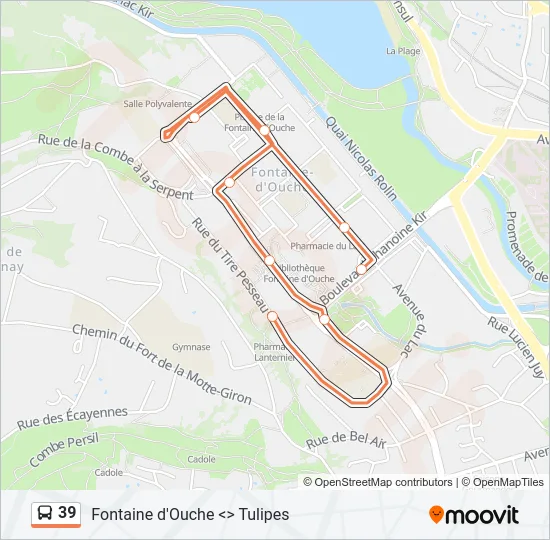 39 Bus Line Map