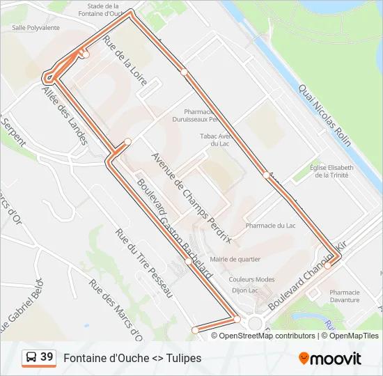 39 Bus Line Map