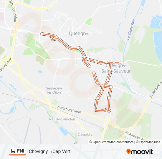 FNI Bus Line Map