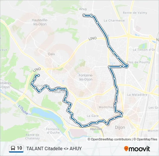 10 Bus Line Map