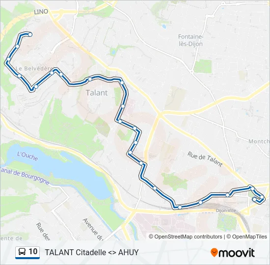 10 Bus Line Map