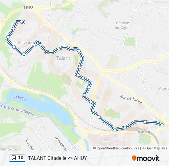 10 Bus Line Map
