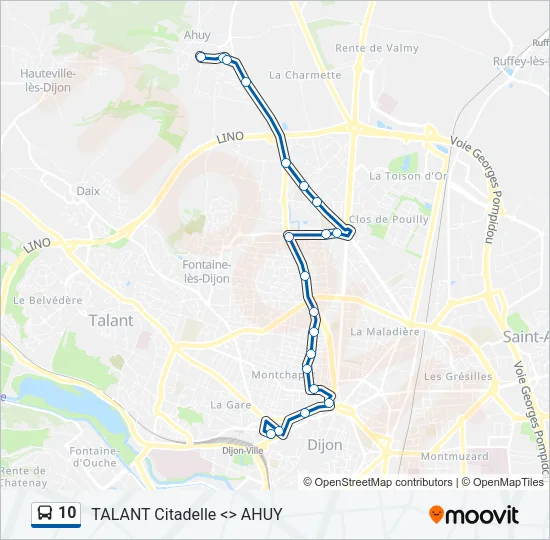 10 Bus Line Map