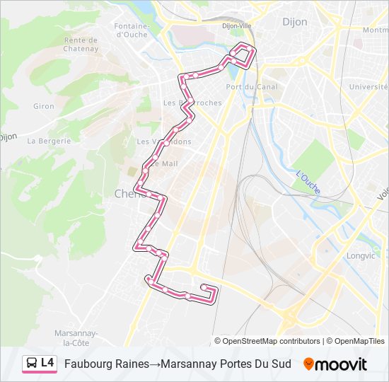 L4 bus Line Map