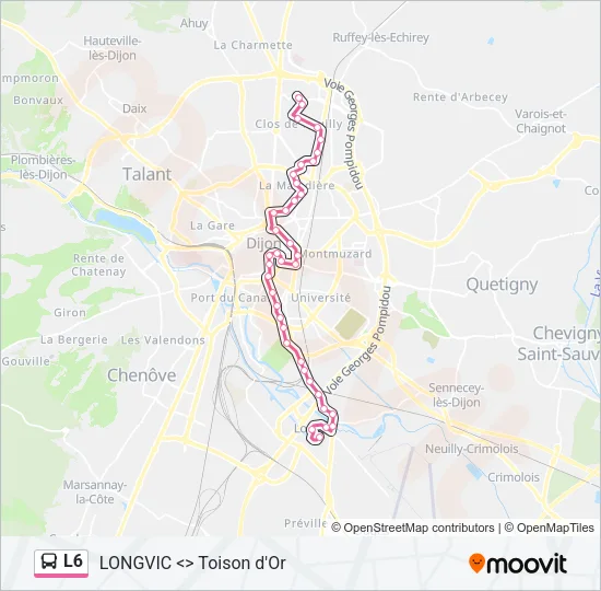 L6 Bus Line Map