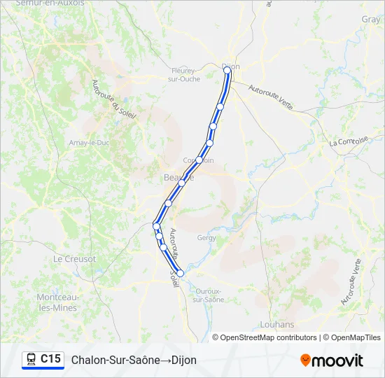 C15 Train Line Map