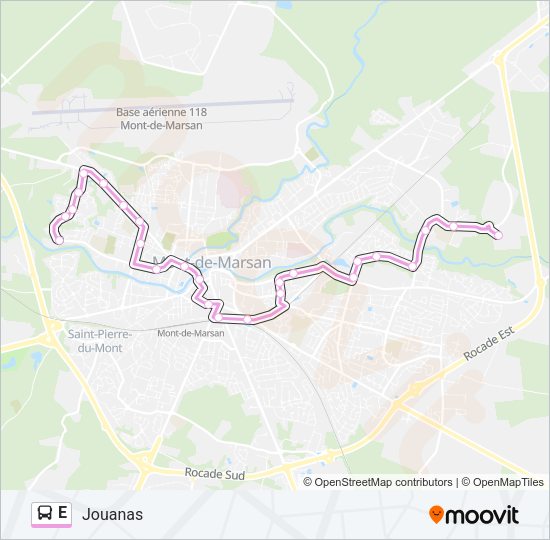 E Bus Line Map