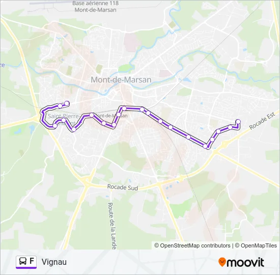 F Bus Line Map