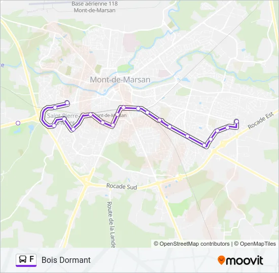 F Bus Line Map