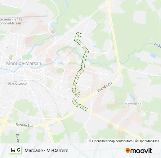 G Bus Line Map