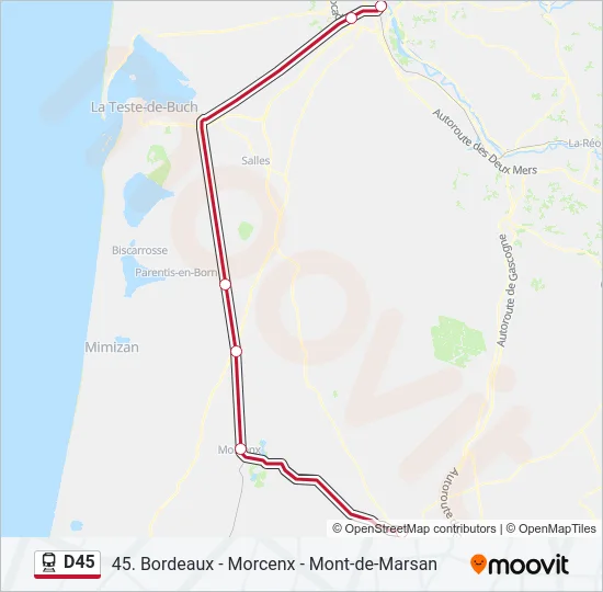 D45 Train Line Map