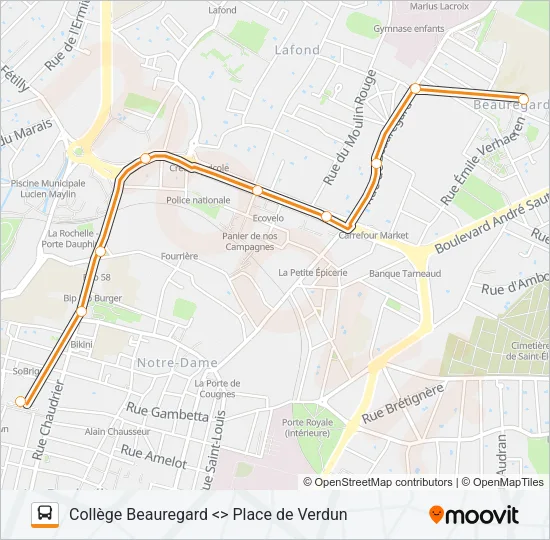 211 Bus Line Map
