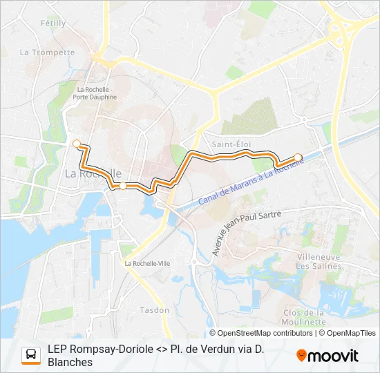 310 Bus Line Map