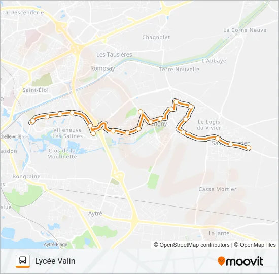 321 Bus Line Map