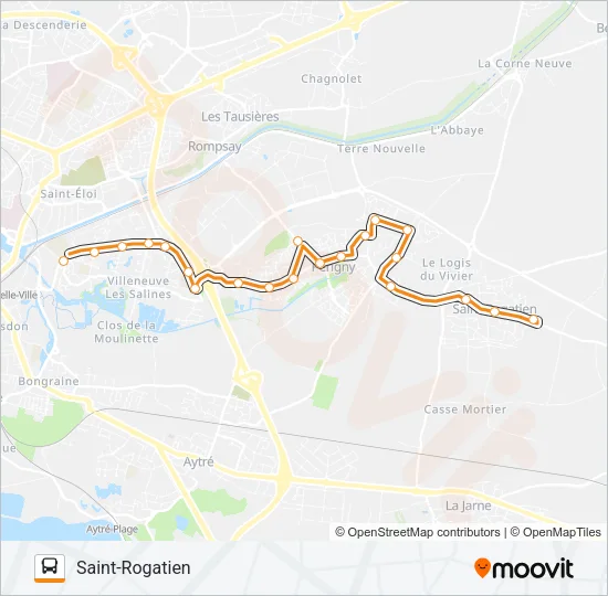 321 Bus Line Map