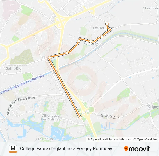 223 Bus Line Map