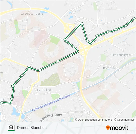 N4 Bus Line Map