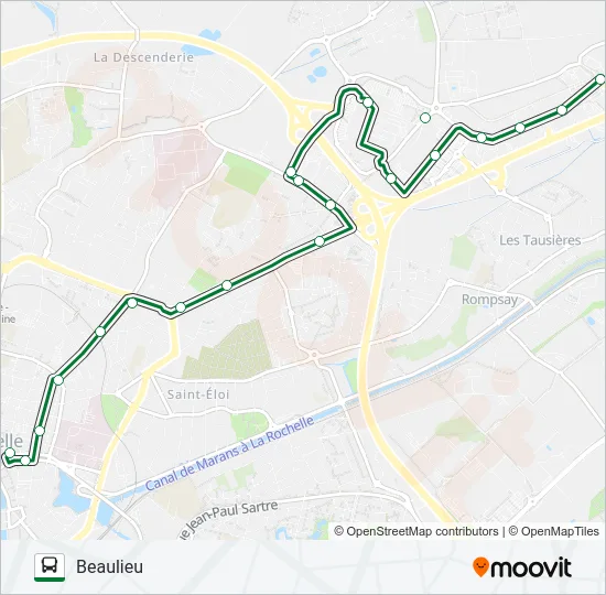 N4 Bus Line Map
