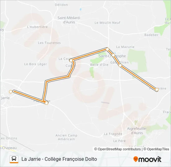 255 Bus Line Map
