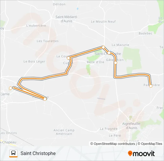 255 Bus Line Map