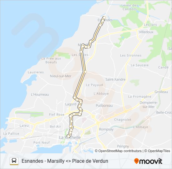 Mapa de 12 de autobús