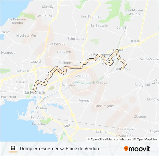 14 Bus Line Map