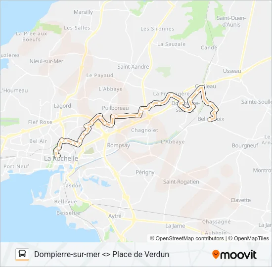 14 Bus Line Map