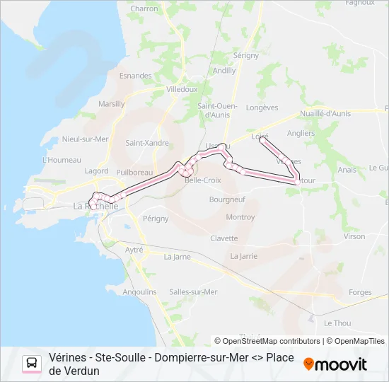 15 Bus Line Map