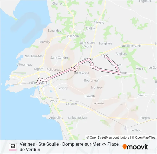 15 Bus Line Map