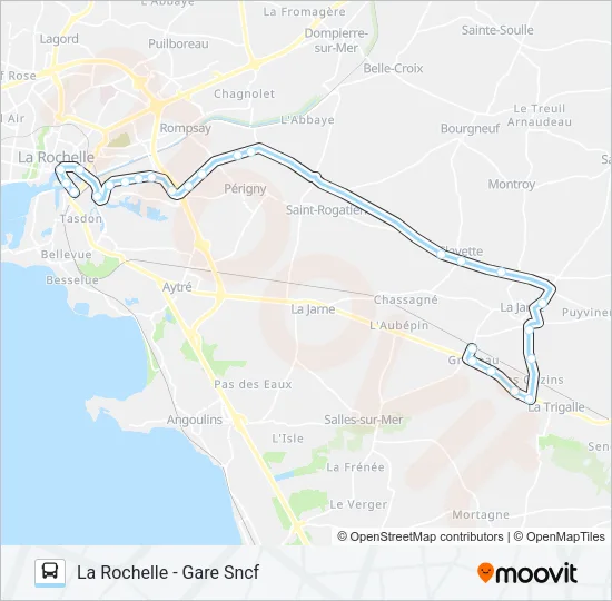 18 Bus Line Map
