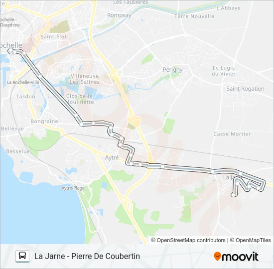 19 Bus Line Map